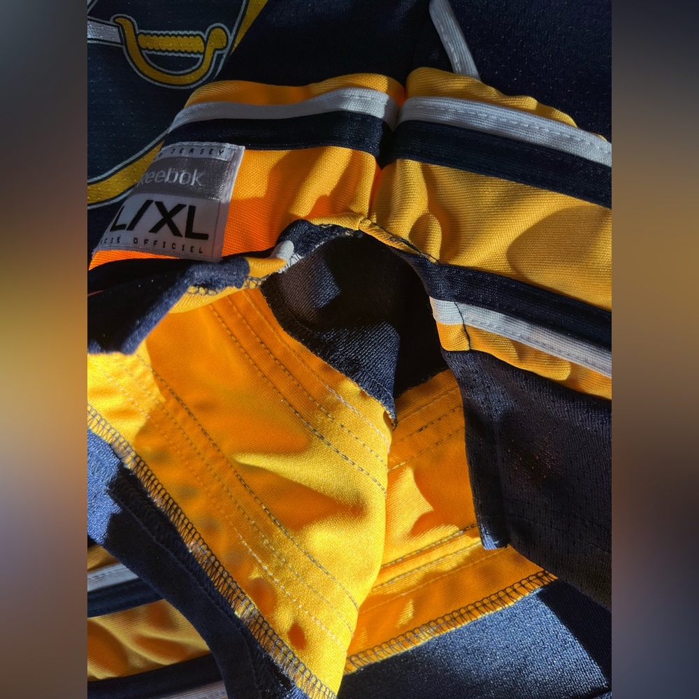 Reebok Buffalo Sabres NHL Hockey Jersey Reebok #29 Jason Pominville Y L-XL - Picture 4 of 7